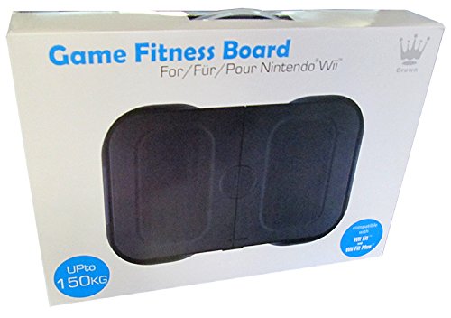 Crown Compact Fitness Balance Board - Black (Wii) [Importación inglesa]