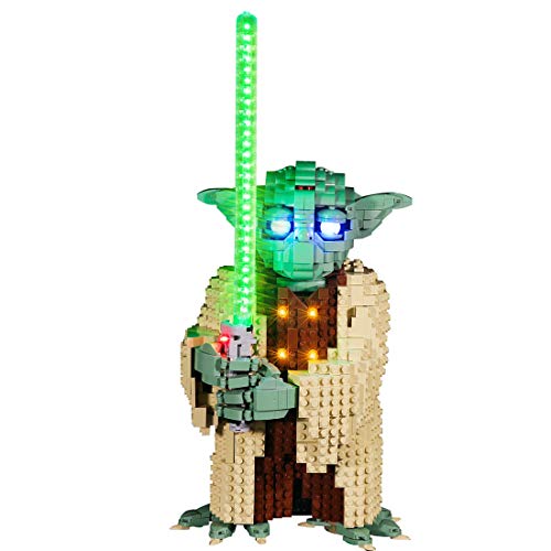CT-Tribe Kit de Iluminación LED para LEGO Star Wars- Attack of the Clones Yoda 75255, Kit de Iluminación LED a Batería (solo LED Incluido, sin Kit LEGO) - Versión de Lujo