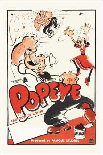 Cuadro de PVC 20 x 30 cm: Popeye de Entertainment Collection