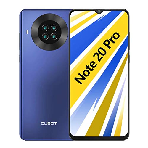 CUBOT Note 20 Pro Teléfono móvil, 6,5 Pulgadas HD+ Pantalla, 6 GB RAM + 128 GB ROM, Octa-Core Procesador Helio P60, Android 10.0, 4200 mAh, Cuatro Cámara, Dual SIM, NFC, Face ID, Azul CUBOT Note 20 Pro Teléfono móvil, 6,5 Pulgadas HD+ Pantalla, 6 GB RAM + 128 GB ROM, Octa-Core Procesador Helio P60, Android 10.0, 4200 mAh, Cuatro Cámara, Dual SIM, NFC, Face ID, Azul