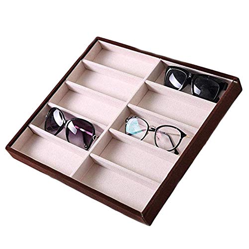 CUHAWUDBA 10 Rejillas Gafas de Sol Caja de PresentacióN Gafas de Sol Pantalla ExhibicióN de JoyeríA Embalaje Organizador de JoyeríA Bandeja Estuches CUHAWUDBA 10 Rejillas Gafas de Sol Caja de PresentacióN Gafas de Sol Pantalla ExhibicióN de JoyeríA Embalaje Organizador de JoyeríA Bandeja Estuches