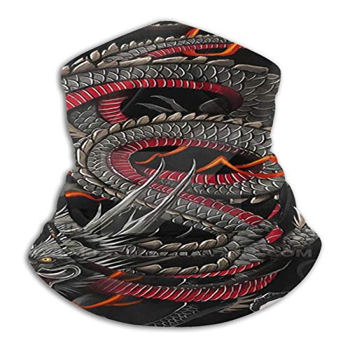 Custom made Mythical Yin Yang Dragon Tiger Wolf Fénix - Pañuelo de invierno para clima frío, resistente al viento, invierno, moto Custom made Mythical Yin Yang Dragon Tiger Wolf Fénix - Pañuelo de invierno para clima frío, resistente al viento, invierno, moto