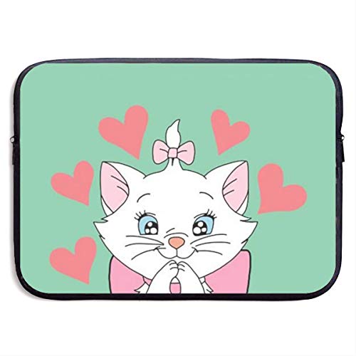 Cute Bi Funda para Portátil Bolsa Kitty Love Neopreno Resistente Al Agua Computadora Portátil Computadora Portátil de Bolsillo 13 Pulgada