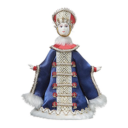 danila-souvenirs Muñeca de Porcelana Hecha a Mano Rusa en Traje folklórico Tradicional 17,5 cm 06-01