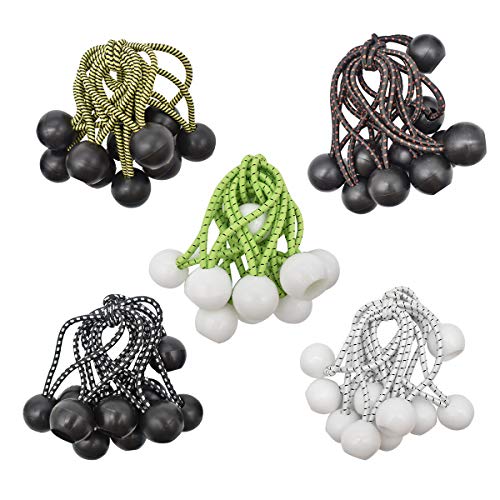 DBAILY Tensores Elasticos con Bola, 50pcs Profesionales Tensores de Lonas Gomas Elásticas Set para Tiendas Campaña Carteles Publicitarios Armadores(10cm) DBAILY Tensores Elasticos con Bola, 50pcs Profesionales Tensores de Lonas Gomas Elásticas Set para Tiendas Campaña Carteles Publicitarios Armadores(10cm)