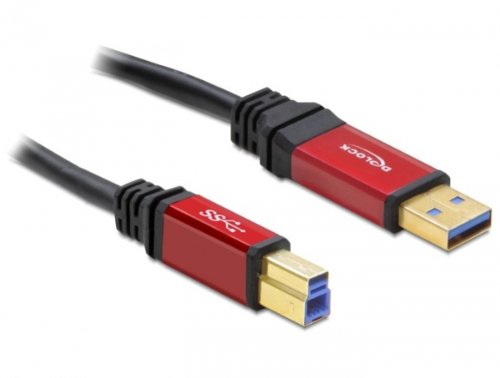DeLOCK - Cable con Conectores USB 3.0 A-B Macho Rojo 5 m DeLOCK - Cable con Conectores USB 3.0 A-B Macho Rojo 5 m