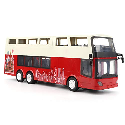 Demeras Juguete RC de Dos Pisos 1/18 Coche de Control Remoto 2,4G Control Remoto Niños DIY Bus Regalo Abierto de una tecla para niños Niños