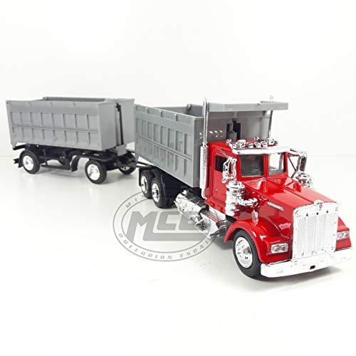 Desconocido 1/43 CAMION Truck Trailer Kenworth W900 Rojo/Gris Red/Grey New Ray