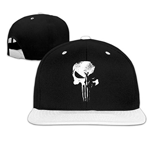 Design Sleeve T-Shirt New Daredevil Punisher Skull Logo Fashion Baseball Cap for Man White Sombreros y Gorras
