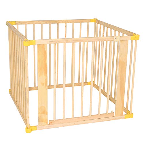dibea Parque infantil de madera con elementos giratorios de 270°, plegable, 4 elementos, 90 x 68 cm dibea Parque infantil de madera con elementos giratorios de 270°, plegable, 4 elementos, 90 x 68 cm