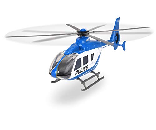 Dickie Toys Unit policía, helicóptero de juguete (metal, 2 modelos diferentes, 21 cm), multicolor (203714006) , color/modelo surtido