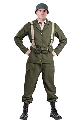 Disfraz de soldado de lujo WW2 - verde - X-Small Disfraz de soldado de lujo WW2 - verde - X-Small