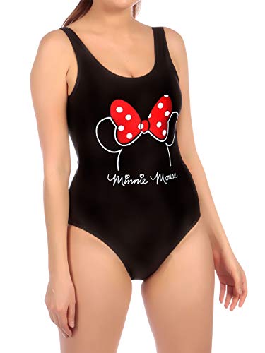 Disney Bañador para Mujer Minnie Mouse Negro Large