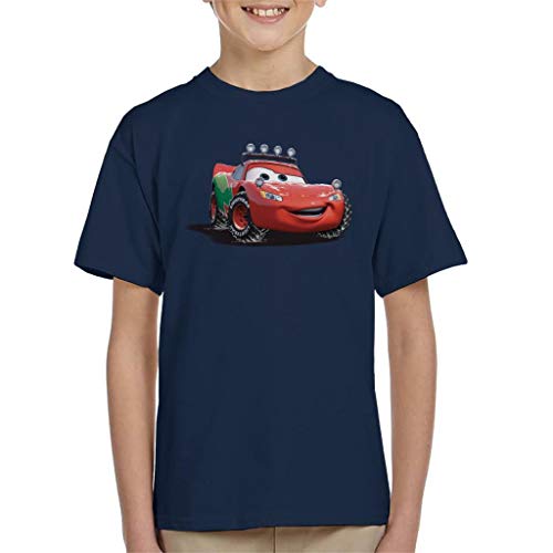 Disney Christmas Cars Rayo McQueen Off Road - Camiseta infantil Azul azul marino 3-4 Años