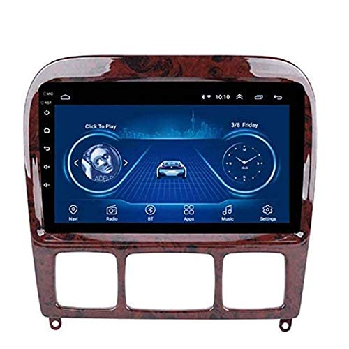 DUMXY Autoradio Android 8.1 9" Radio Coche Reproductor Mp5 MP3 Automóvil Navegación GPS para Mercedes Benz S-Class W220 W215 S280 S320 S400 S500 Apoyo Mandos de Volante Mirror Link Bad