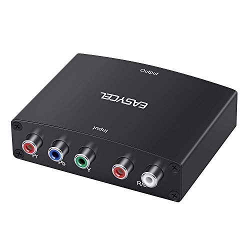 EASYCEL Convertidor de componentes a HDMI, 5RCA Componente RGB YPbPr a HDMI Soporta 1080P Video Audio Converter Adaptador para DVD PSP Xbox 360 PS2 Nintendo NGC a Nueva HDTV, monitor o proyector EASYCEL Convertidor de componentes a HDMI, 5RCA Componente RGB YPbPr a HDMI Soporta 1080P Video Audio Converter Adaptador para DVD PSP Xbox 360 PS2 Nintendo NGC a Nueva HDTV, monitor o proyector