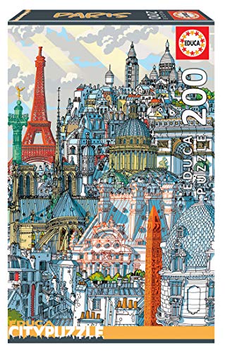 Educa Borras - Serie Citypuzzle, Puzzle 200 piezas,París (18471)