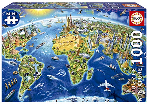Educa Serie Miniature. Símbolos del Mundo. Puzzle de 1000 Piezas pequeñas. Ref. 19036 Educa Serie Miniature. Símbolos del Mundo. Puzzle de 1000 Piezas pequeñas. Ref. 19036