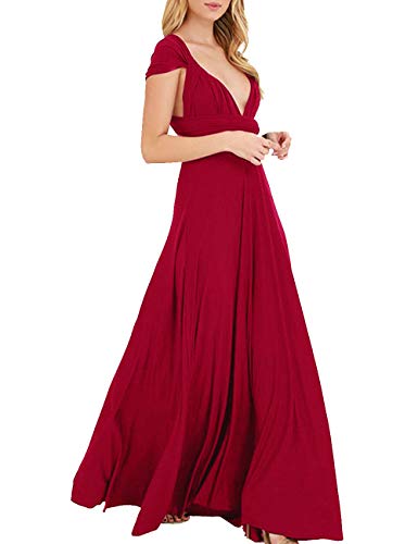 EMMA Mujeres Falda Larga de Cóctel Vestido de Noche Dama de Honor Elegante sin Respaldo EMMA Mujeres Falda Larga de Cóctel Vestido de Noche Dama de Honor Elegante sin Respaldo