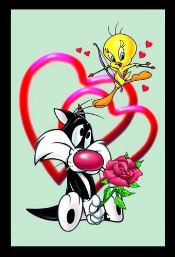Empire Merchandising 600912 Looney Tunes - Espejo Serigrafiado (Marco de plástico, 20 x 30 cm), diseño de Silvestre y Piolín Empire Merchandising 600912 Looney Tunes - Espejo Serigrafiado (Marco de plástico, 20 x 30 cm), diseño de Silvestre y Piolín