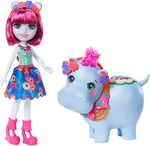 Enchantimals Vamos al lago, muñeca Hedda Hippo con mascota y accesorios (Mattel GFN56) , color/modelo surtido