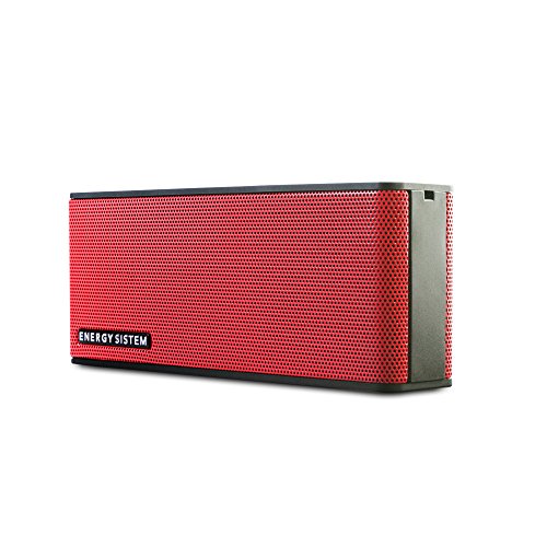 Energy Sistem Music Box B2 Altavoz portatil Bluetooth (Bluetooth, Entrada de Audio, Manos Libres, Batería de Larga duración)- Rojo Coral