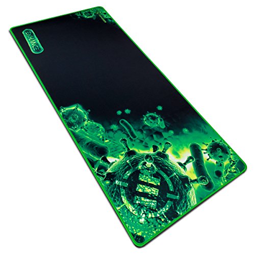 ENHANCE Alfombrilla Gaming XXL para Teclado y ratón Superficie de Baja fricción para Buen Deslizamiento de ratón Costuras en los Bordes y Base de Goma Antideslizante Gamers Verde ENHANCE Alfombrilla Gaming XXL para Teclado y ratón Superficie de Baja fricción para Buen Deslizamiento de ratón Costuras en los Bordes y Base de Goma Antideslizante Gamers Verde