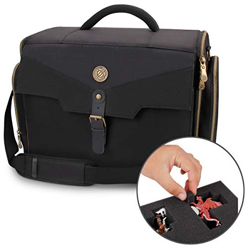 ENHANCE Mochila portátil para Figuras en Miniatura de Juegos Bolsa de Viaje con 4 Capas de Espuma Que se Ajustan a 108 miniaturas de infantería - Bolsillo frotal y 2 Bolsillos para Accesorios