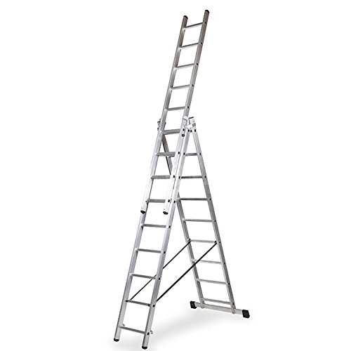 Escalera 3 Tramos de Aluminio Triple Tijera con Tramo Extensible (2.5+2.5+2.5 mts). Escada Tripla (2.5+2.5+2.5 mts) Escalera 3 Tramos de Aluminio Triple Tijera con Tramo Extensible (2.5+2.5+2.5 mts). Escada Tripla (2.5+2.5+2.5 mts)