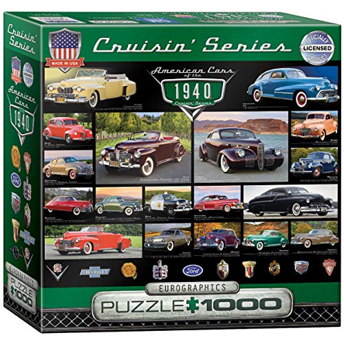 Eurographics 8000-0675"American Cars of The 1940" Puzzle (1000 Piezas)