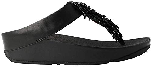 FitFlop Rumba Toe-Thong Sandals Colour: Black, Size: UK7