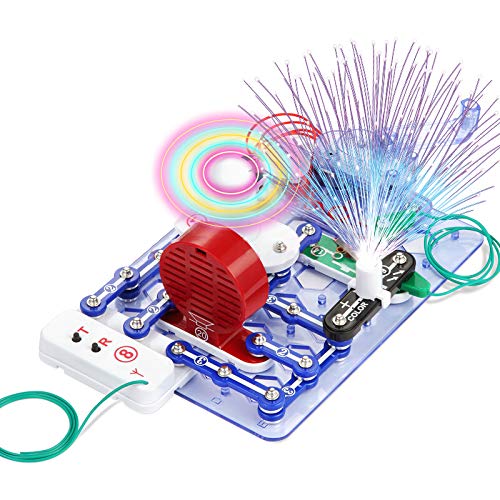 Flybiz de Ciencia para niños, Kit de experimentos científicos, construcción electrónica, Circuito eléctrico Inteligente, Kit Educativo de Ciencias, experimentos de Circuito de Bricolaje 33 Piezas