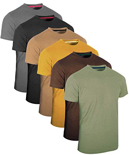 FULL TIME SPORTS® 3 4 6 Paquete Assorted Langarm-, Kurzarm Casual Top Multi Pack Rundhals Camisetas (Medium, 6 Pack - Vintage Assorted)