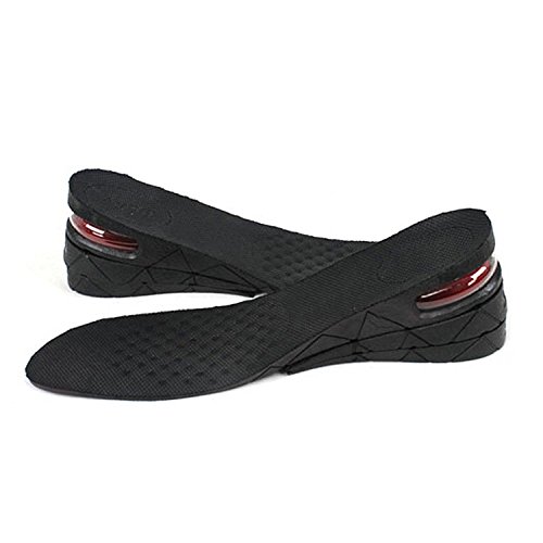 Fuloon - 3 Capa 7 cm 1 Par de Plantillas Transpirables Cómodas de Aumento para Unisex Fuloon - 3 Capa 7 cm 1 Par de Plantillas Transpirables Cómodas de Aumento para Unisex