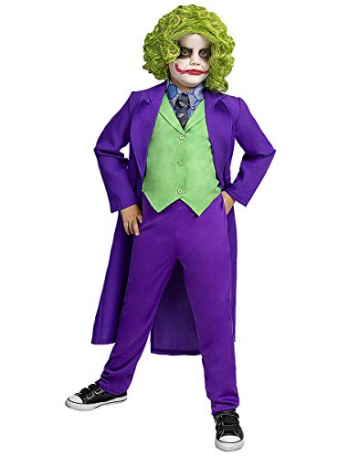 Funidelia | Disfraz de Joker Oficial para niño Talla 10-12 años ▶ Superhéroes, DC Comics, Villanos - Multicolor