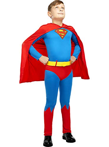 Funidelia | Disfraz de Superman Classic Oficial para niño Talla 7-9 años ▶ Hombre de Acero, Superhéroes, DC Comics, Justice League - Multicolor