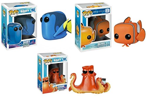 Funko POP! Finding Nemo: Nemo + Finding Dory: Dory & Hank - Vinyl Figure Set NEW