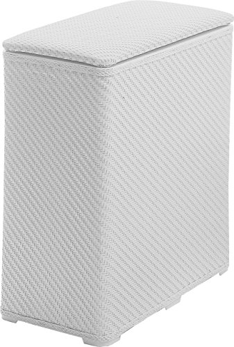 Gedy 20380200300 Cesto para Ropa, Blanco, 28x50x55 cm Gedy 20380200300 Cesto para Ropa, Blanco, 28x50x55 cm