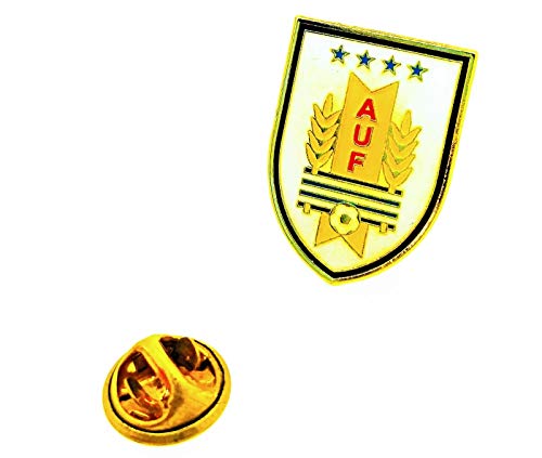Gemelolandia | Pin de solapa Escudo Selección de Fútbol de Uruguay 20x18mm | Pines Originales y Baratos Para Regalar | Para las Camisas, la Ropa o para tu Mochila | Detalles Divertidos