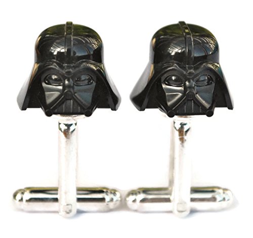 Gemelos de Darth Vader de Star Wars hechos a mano con cabezas de minifigura Lego®, boda, novio, novedad para hombre, bolsa de regalo