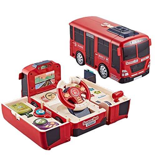 glzcyoo Los niños de Juguete del Coche Deformación autobús de Coches de Juguete de Gran tamaño Grande Puerta multifunción Coche con el Volante Boy Regalo for niños (Color : S) glzcyoo Los niños de Juguete del Coche Deformación autobús de Coches de Juguete de Gran tamaño Grande Puerta multifunción Coche con el Volante Boy Regalo for niños (Color : S)