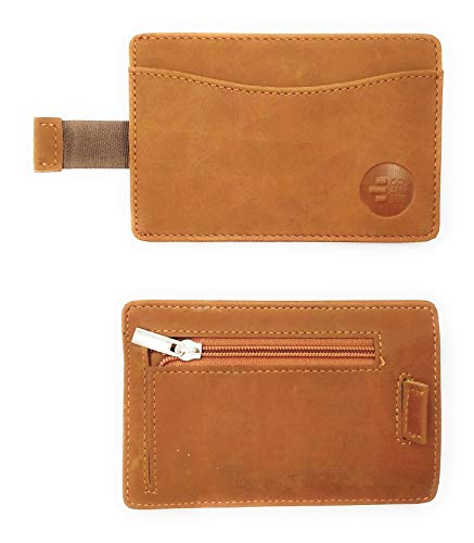 GOANSEE. Cartera Monedero Minimalista de Gran Capacidad con Seguridad RFID para Hombre y Mujer.