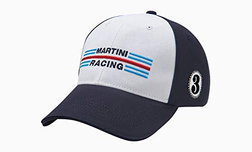 Gorra de béisbol unisex Martini Racing, color azul, blanco y rojo