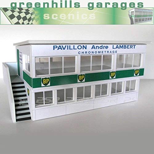 Greenhills Scalextric Slot Car Building Reims Press Box Kit 1:32 Scale