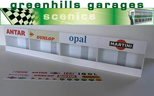 Greenhills Scalextric Slot Car Building Rouen Les Essarts Pit Boxes Kit 1:32 Scale MACC749