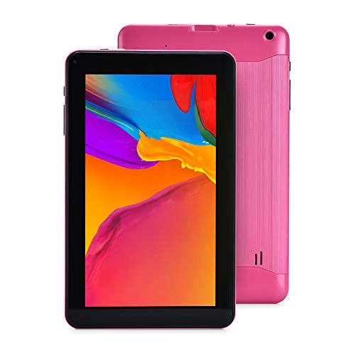 Haehne 9" Tablet PC - Google Android 6.0, 1GB RAM 16GB ROM Quad Core, Cámaras Duales, WiFi, Bluetooth, Rosa