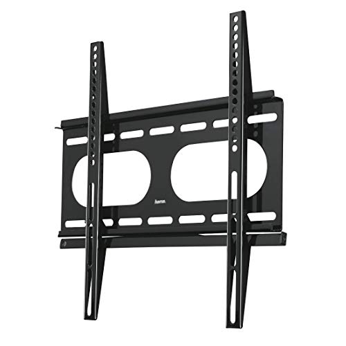 Hama Fix Ultraslim L - Soporte de pared para televisores planos (58 a 107 cm, 23"-42'', 50 kg, 400 x 400), Negro