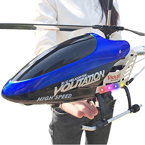Helicóptero 70cm con control de infrarrojos giroscopio integrado de 3.5 canales con giroscopio y LED se enciende for la decoración de interior Resistencia listo for volar de gran tamaño de la aleación