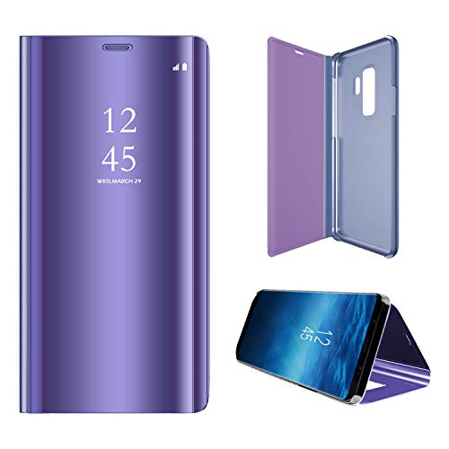 Hexcbay Funda Samsung Galaxy S9, Samsung Galaxy S9 Plus, Elegant Mirror Flip Funda Protectora Ultra Delgada Resistente a Prueba de Golpes Funda para Galaxy S9/S9 Plus (Samsung S9, Púrpura) Hexcbay Funda Samsung Galaxy S9, Samsung Galaxy S9 Plus, Elegant Mirror Flip Funda Protectora Ultra Delgada Resistente a Prueba de Golpes Funda para Galaxy S9/S9 Plus (Samsung S9, Púrpura)