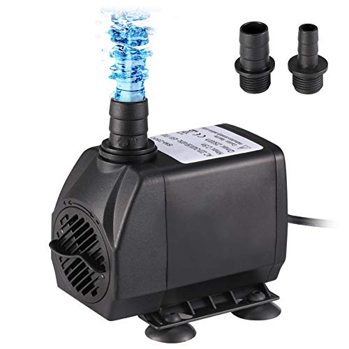 Homvik Bomba de Agua Sumergible 2500L/H 45W para Acuario Estanque Pecera Fuente Circulación de Agua Dulce y Marino con 2 Boquillas 2.5m de Altura Homvik Bomba de Agua Sumergible 2500L/H 45W para Acuario Estanque Pecera Fuente Circulación de Agua Dulce y Marino con 2 Boquillas 2.5m de Altura